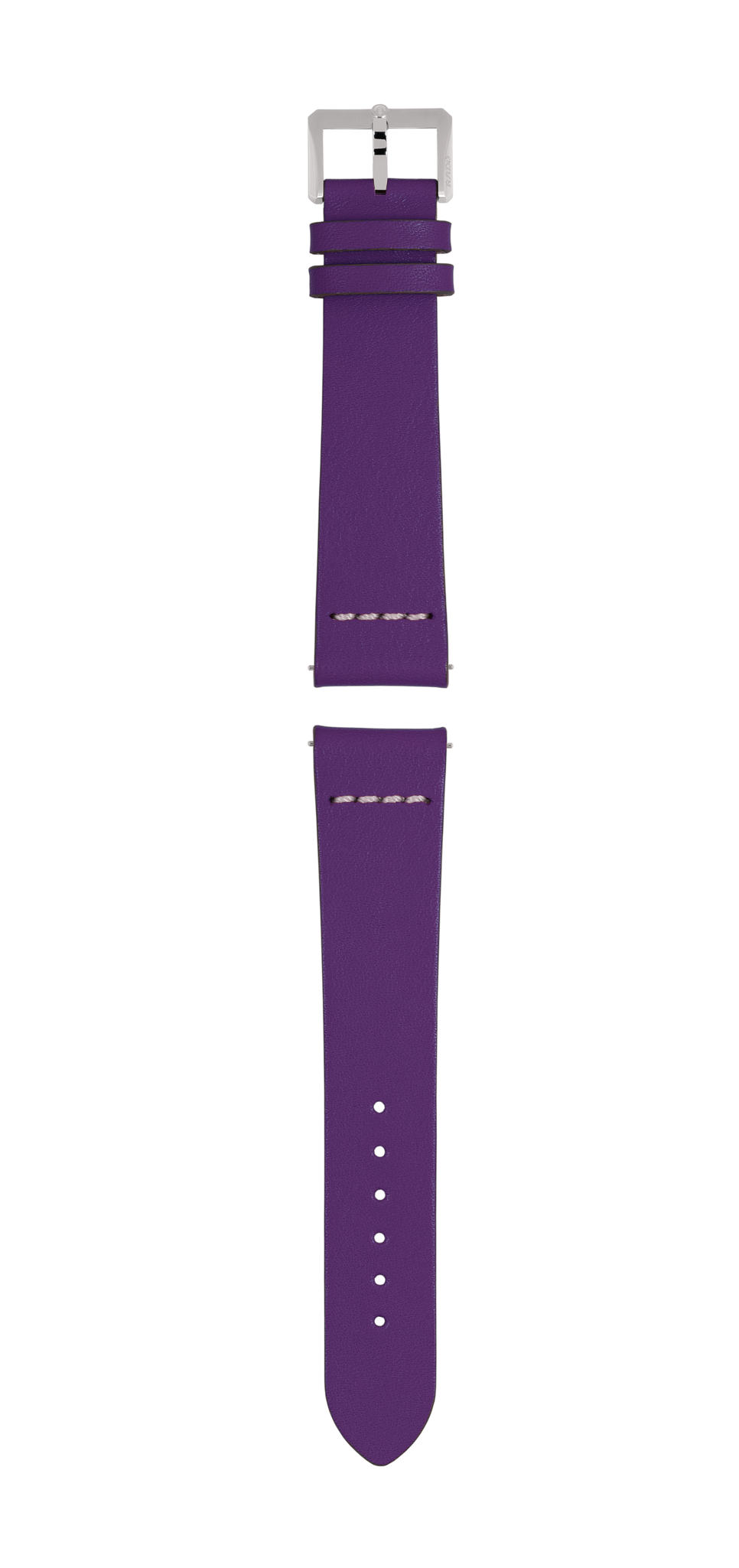 Purple leather strap