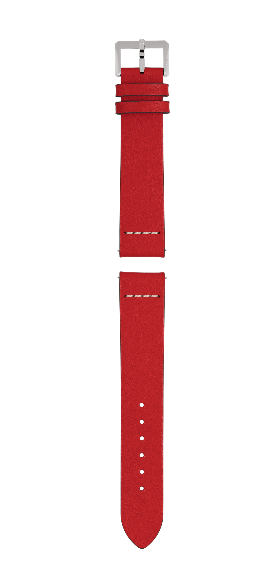 Red leather strap