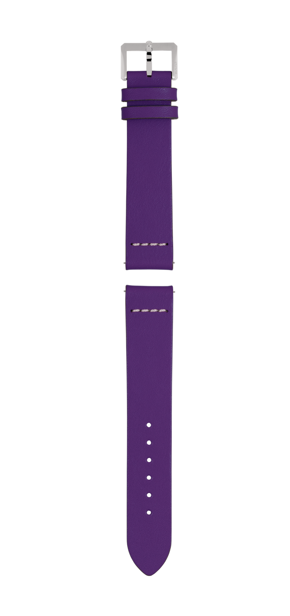 紫色皮革表带