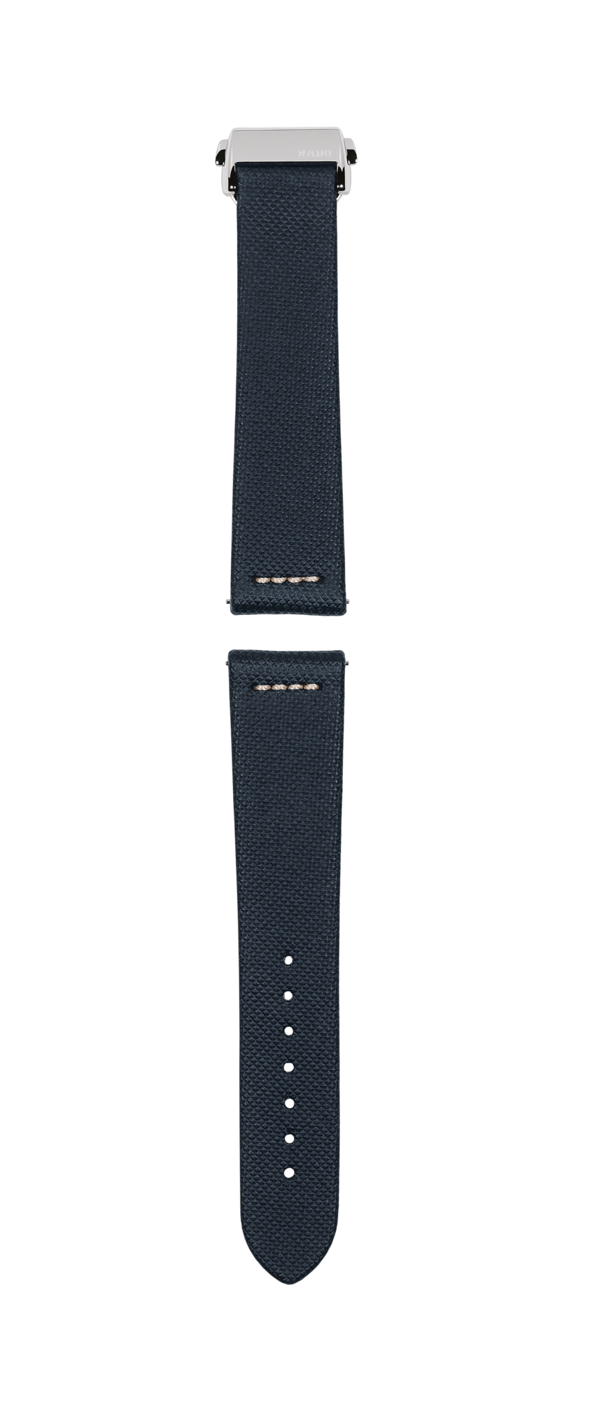 Blue leather strap