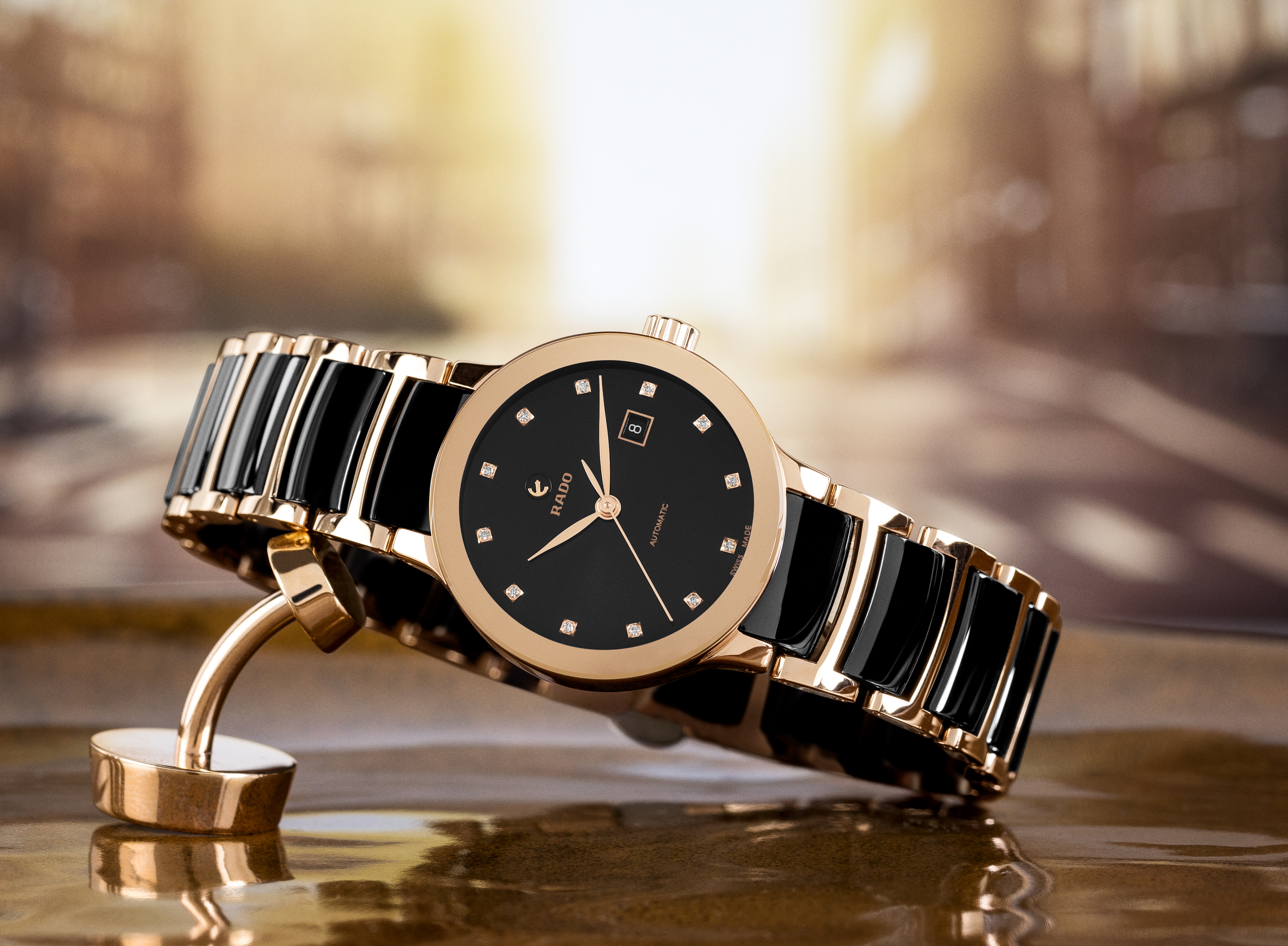 Rado瑞士雷达表Centrix晶萃系列镶钻腕表