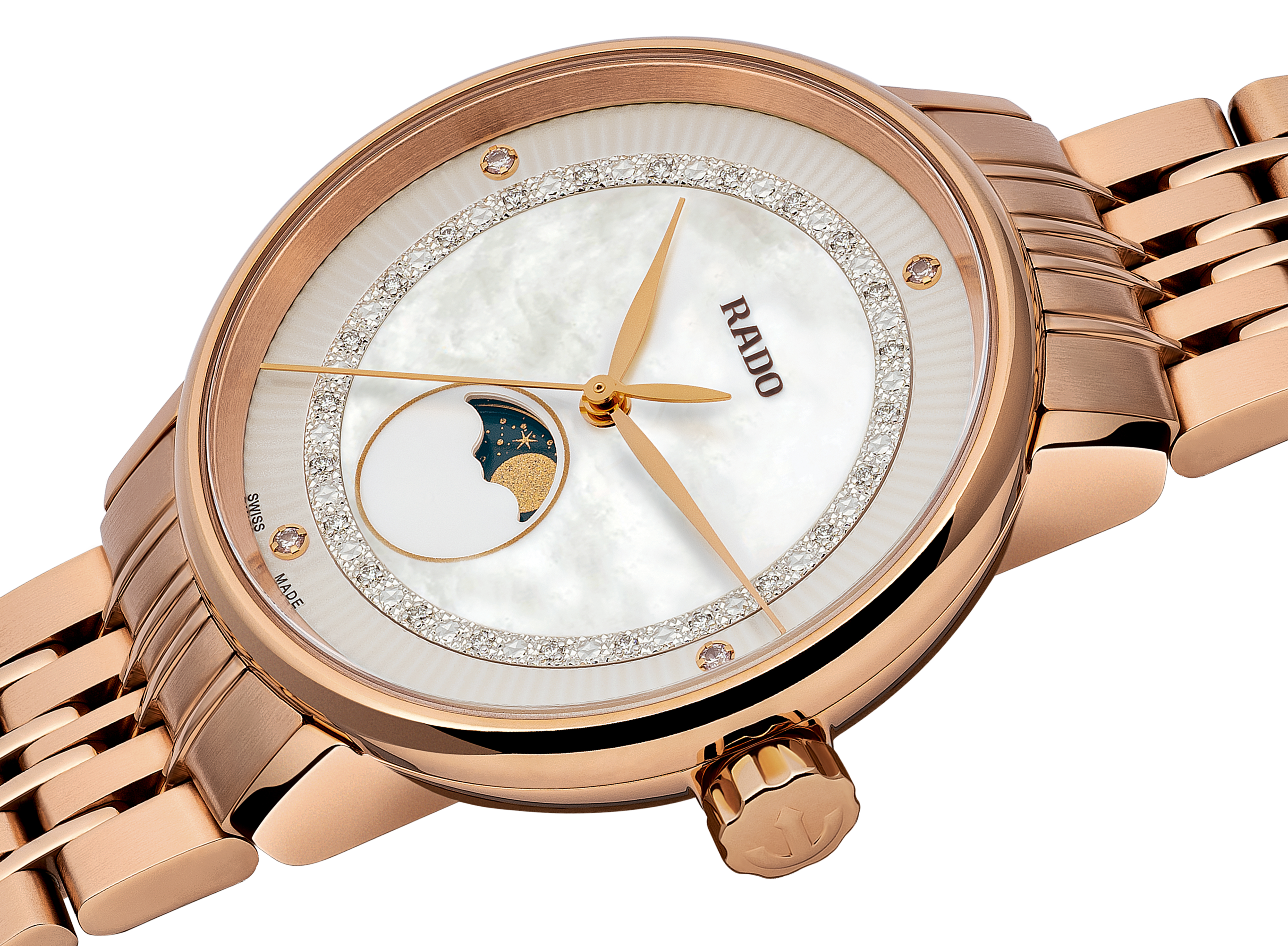 Rado瑞士雷达表Coupole Classic晶璨系列自动机械镶钻腕表