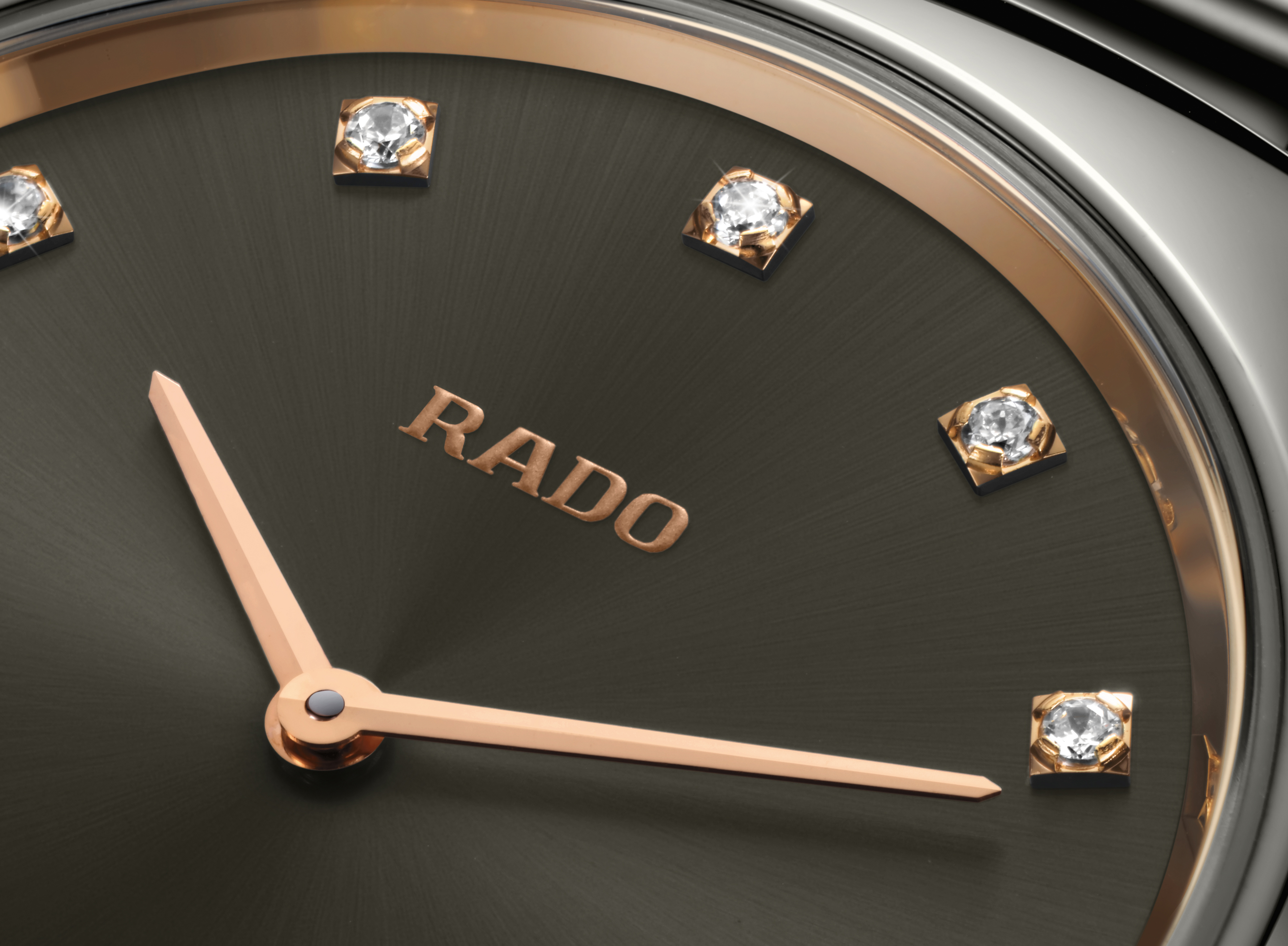 Rado瑞士雷达表True Thinline真薄系列镶钻腕表